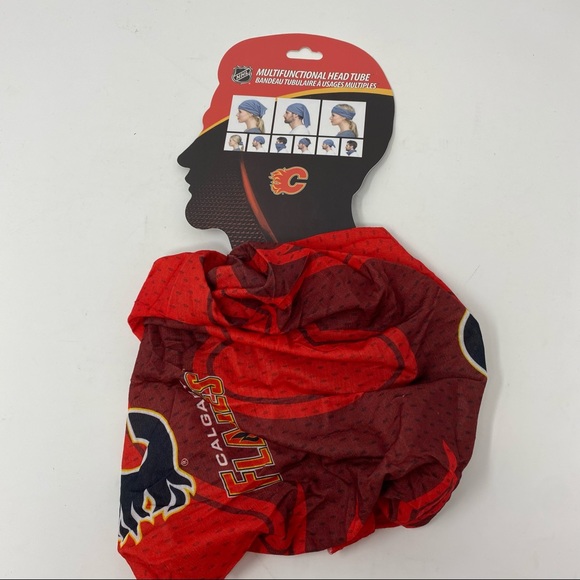 NHL Calgary flames head tube neck gaiter facecover - Picture 5 of 5